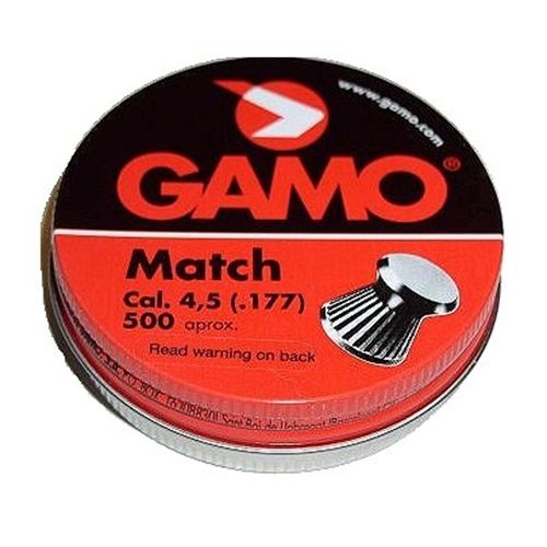 Gamo .177 Caliber Flat Nose Match Pellets/500 Count 632003454