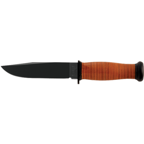 Ka-Bar Knives Mark I Fixed Knife, 5.125" Clip-point Blade - 2225