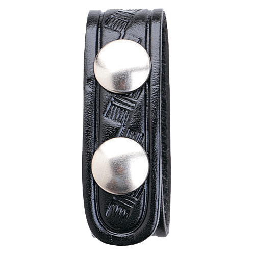 Aker Leather Double Snap .75" Wide Belt Keeper in Basket Weave - A531-BW-4PACK
