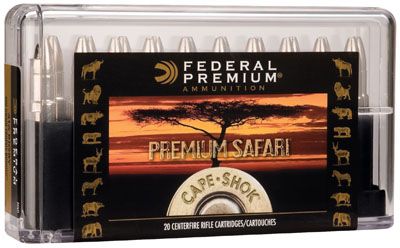 Federal Cartridge Cape-Shok Dangerous Game .416 Rigby Swift A-Frame, 400 Grain (20 Rounds) - P416SA