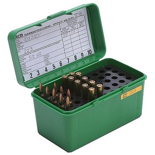 MTM 50 Round Small Rifle Ammo Box H50RS10