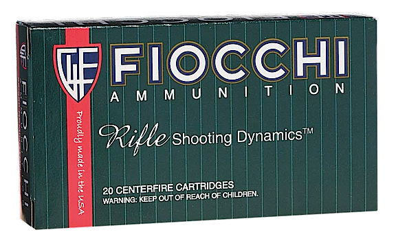 Fiocchi Ammunition .22-250 Remington Pointed Soft Point, 55 Grain (20 Rounds) - 22250B