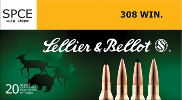 Magtech Ammunition Hunting Soft Point Cut-Through Edge .308 Winchester/7.62 NATO SPCE (Soft Point Cut-through Edge), 180 Grain (20 Rounds) - SB308F