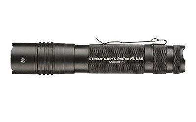 Streamlight Pro Tac Hl Usb, Rechargeable Light, C4 Led, 850 Lumens, Ten-tap Programming, 1x 18650/2x Cr123/1x 74175 Battery, Includes Usb Charging Cord, Nylon Holster, Black 88052