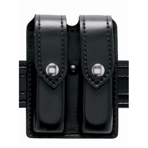 Boston Leather Fully Lined Sam Browne Belt in Black Plain - 52