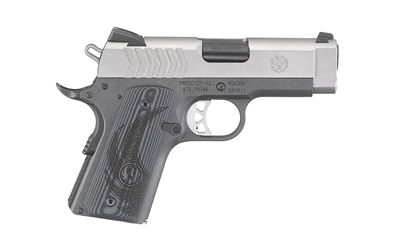 Ruger SR1911 Lightweight Officer-Style 9mm 7+1 3.60" 1911 in Tungsten Gray Cerakote - 6758