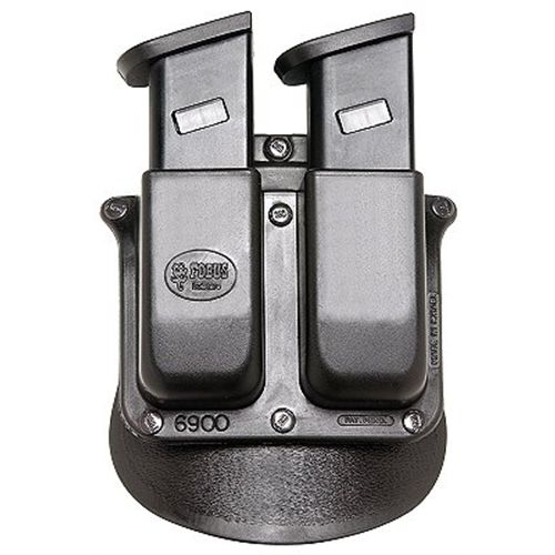 Fobus USA Double Magazine Pouch Magazine Pouch in Black Smooth Plastic - 6945HP