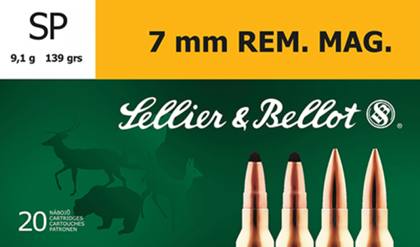 Magtech Ammunition 7mm Remington Magnum Soft Point, 139 Grain (20 Rounds) - SB7B