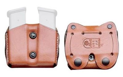 Desantis Gunhide Double Magazine Pouch Magazine Pouch in Tan Leather - A01TJGGZ0