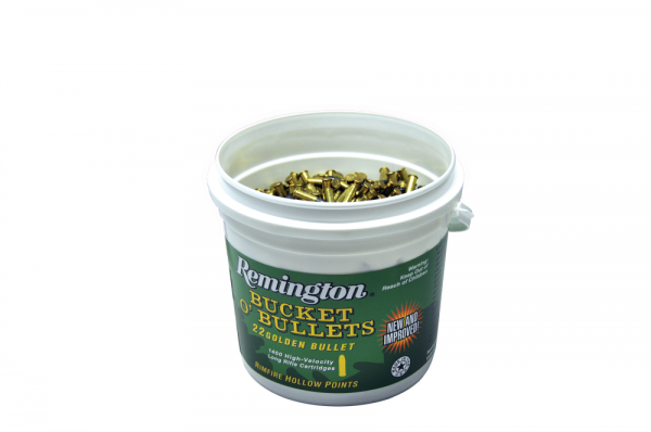 Remington Golden Bullet .22 Long Rifle Plated Hollow Point, 36 Grain (1400 Rounds) - 1622B