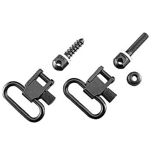 Uncle Mikes 1" Black Quick Detach Sling Swivels For Bolt Action Rifles 13112