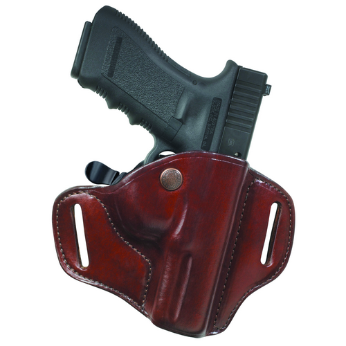 Carrylok Auto Retention Leather Holster Gun FIt: 14C / KIMBER / Ultra Carry II Hand: Right Hand Color: Black / Plain - 23286
