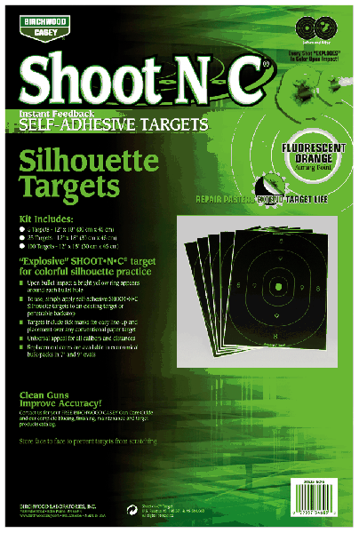 Birchwood Casey 34605 Shoot-N-C Silhouette 12"x18" 5 Pack