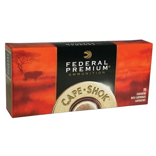 Federal Cartridge Cape-Shok Dangerous Game .416 Remington Magnum Trophy Bonded Sledgehammer Solid, 400 Grain (20 Rounds) - P416RT2