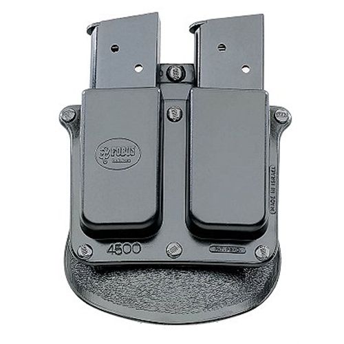 Fobus USA Double Magazine Pouch Magazine Pouch in Black Smooth Plastic - 4500P