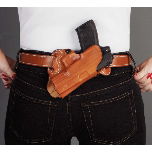 Desantis Gunhide S.O.B. - Small of Back Right-Hand Belt Holster for Glock 26 in Black - 067BAE1Z0