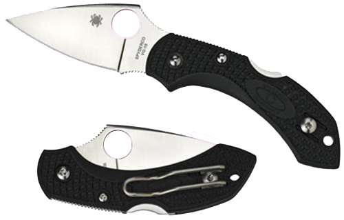 Spyderco Dragonfly Manual Folding Knife, 2.25" Clip-point Vg-10 Plain Blade (Fiberglass Reinforced Nylon Black Handle) - C28PBK2