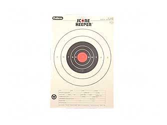 Champion Traps & Targets Orange Bullseye Scorekeeper Target, 25 Yard Pistol Slow Fire, 12 Pack 45723