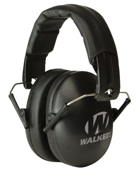 Walkers Game Ear GWPYWFM2BLK Youth & Women Folding Ear Muff 27 dB Black