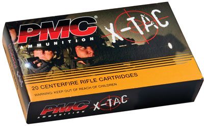 PMC Ammunition X-Tac .223 Remington/5.56 NATO Full Metal Jacket Boat Tail, 55 Grain (20 Rounds) - 5.56X