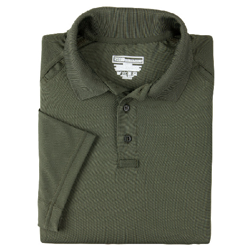 5.11 Tactical Performance Men's Short Sleeve Polo in TDU Green - Medium