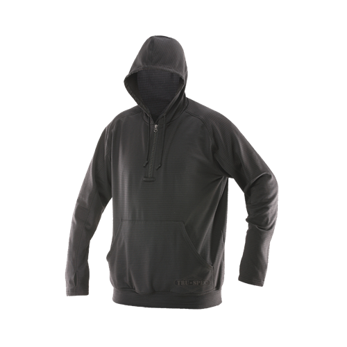 Tru Spec 24-7 Grid Men's 1/4 Zip Hoodie in Grey - Small