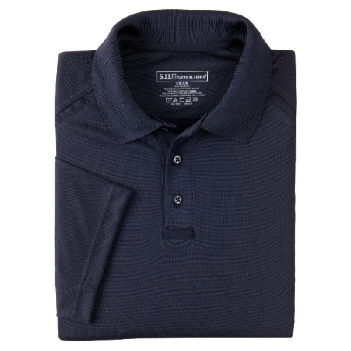 5.11 Tactical Performance Men's Short Sleeve Polo in Dark Navy - X-Small