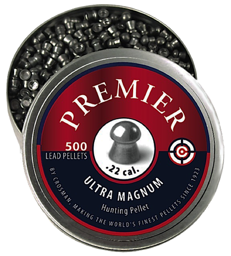 Crosman LDP22 Premier Pellets Domed .22 Silver 500 Count