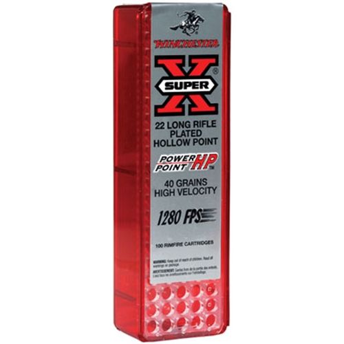 Winchester Super-X .22 Long Rifle Power-Point, 40 Grain (100 Rounds) - X22LRPP1