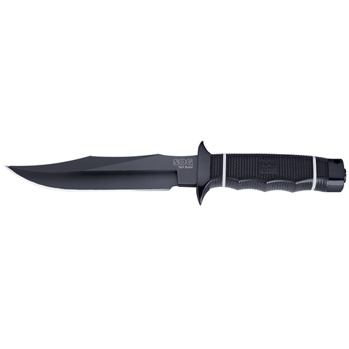 SOG Tech Bowie Fixed Knife, 6.4" Clip-point Blade - S10B-K