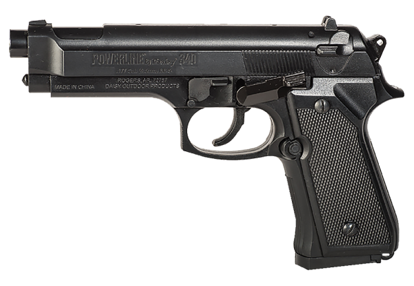 Daisy 0340 Powerline Model 340 Air Pstl Spring .177 BB 200rd 240 fps Syn Stk Blk