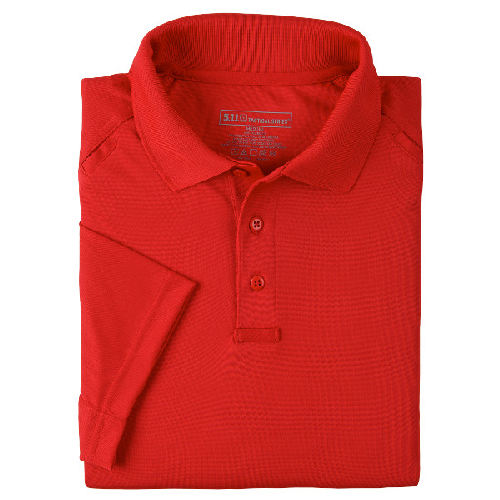 5.11 Tactical Performance Men's Short Sleeve Polo in Range Red - Medium