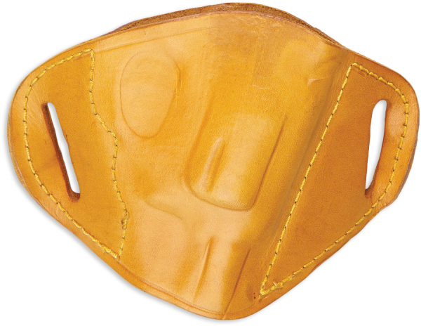 Bulldog MLTM Belt Slide Medium Automatic Handgun Holster Right Hand Leather Tan - MLTM