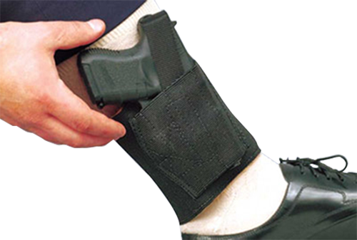Desantis Gunhide Apache Right-Hand Ankle Holster for Small Autos in Black (5") - 062BASAZ0