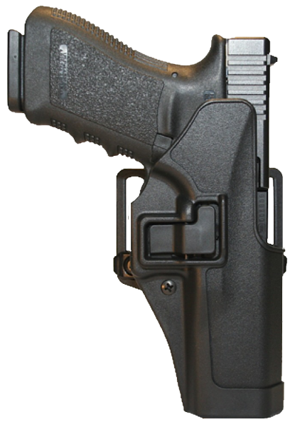 Blackhawk 410530BKR Serpa CQC Concealment RH Matte Finish 0 Glock 29/30/39 Polymer Black - 410530BKR