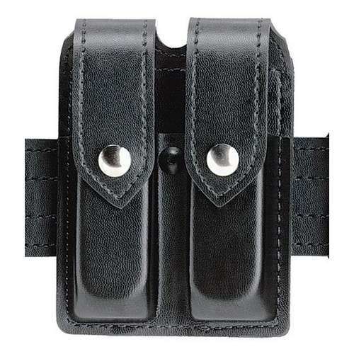 Boston Leather Ranger Belt in Black Basket Weave - 37