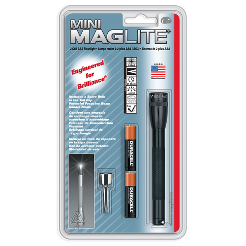 MagLite Mini Mag Flashlight in Gray (5.75") - M3A096