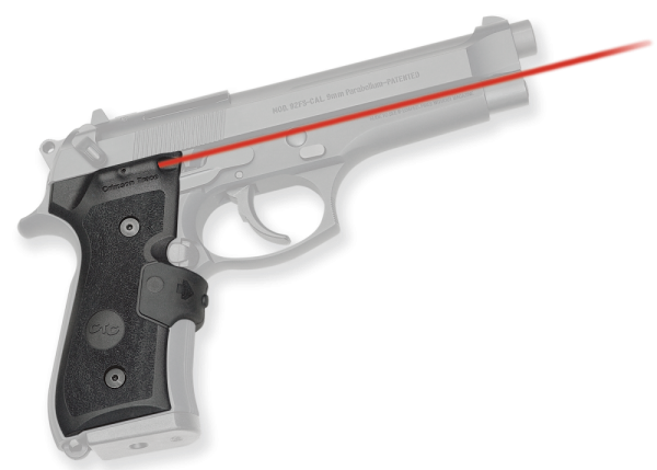 Crimson Trace LG402M Mil-Spec Lasergrips Red Beretta 92/96/M9A1 Blk