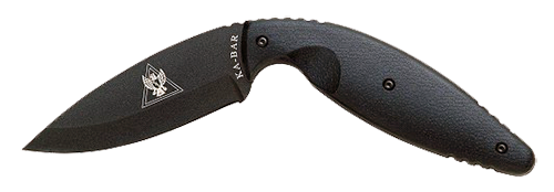 Ka-Bar Knives TDI Fixed Knife, 3.69" Drop-point Aus-8A Plain Blade (Fiberglass Reinforced Nylon Black Handle) - 1482