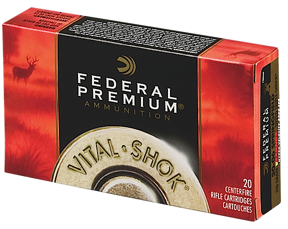 Federal Cartridge Vital-Shok Big Game .300 Winchester Short Magnum Trophy Copper, 180 Grain (20 Rounds) - P300WSMTC1