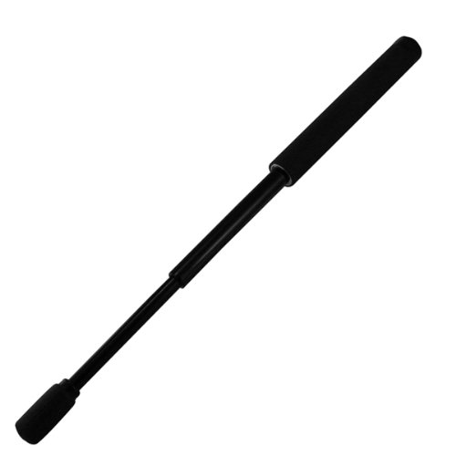 Expandable AutoLock Batons Grip: Foam Length: 18  Finish: Black Chrome Tip Style: Power Safety Tip