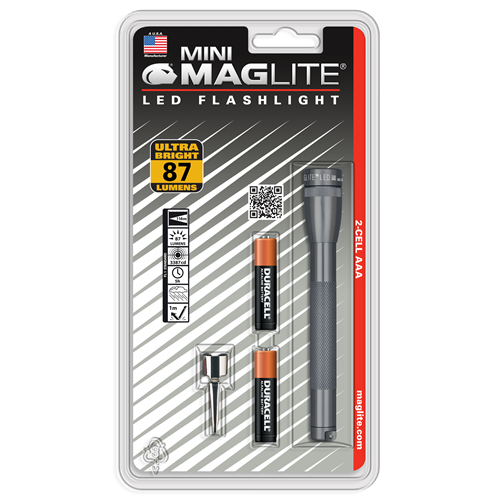MagLite Mini Mag Flashlight in Gray (4.92") - SP32096