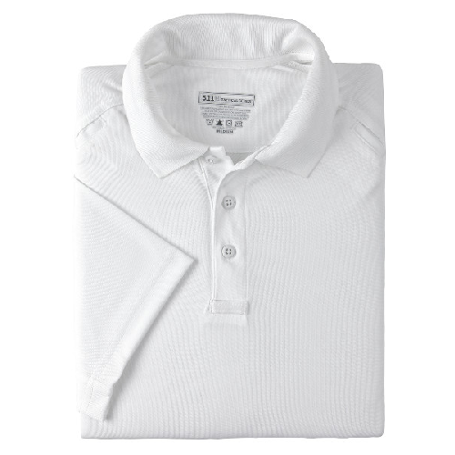 5.11 Tactical Performance Men's Short Sleeve Polo in White - 3X-Large