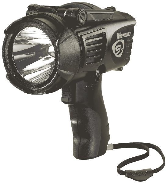 Streamlight 44902 WayPoint LED Spotlight 20/210 Lumens C Alk (4)/12V DC Black