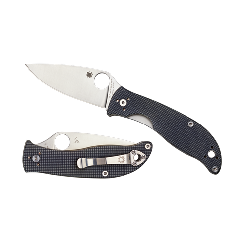 Spyderco C220GPGY Polestar Folder 3.3" CTS BD1 Stainless Steel Spear Point G10 Gray