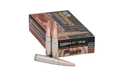 Sig Sauer Elite Performance .300 AAC Blackout Open Tip Match, 120 Grain (20 Rounds) - E300H120