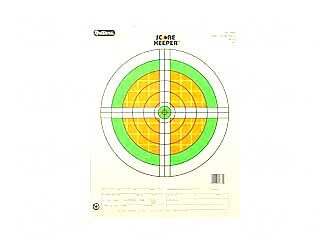 Champion Traps & Targets Fluorescent Orange/green Bullseye Scorekeeper Target, 100 Yard Small Bore Rifle, 12 Pack 45762