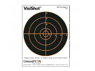 Champion Traps & Targets Visishot Target, 8.5x11 8", Bullseye, 10 Pack 45802