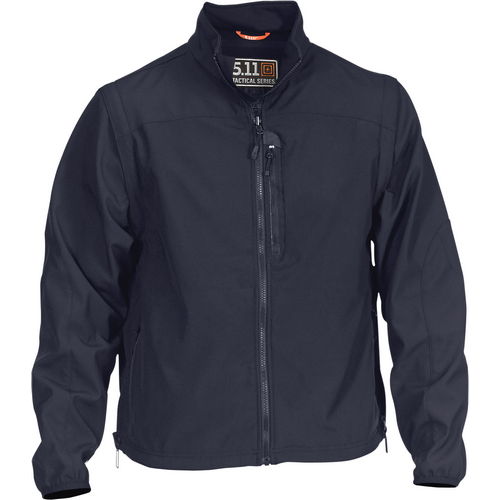 5.11 Tactical Valiant Softshell Men's Full Zip Jacket in Dark Navy - Medium