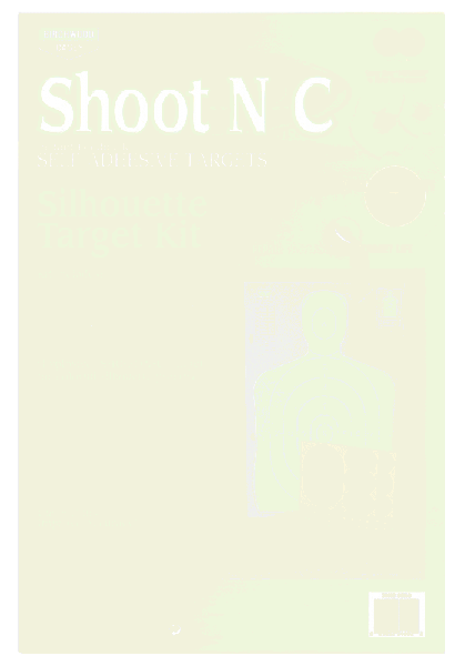Birchwood Casey 34602 Shoot-N-C Silhouette Target Kit 1 Kit